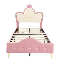 KINDERBETT 90/200 cm Rosa + Weiß - Pink/Weiß, Kunststoff