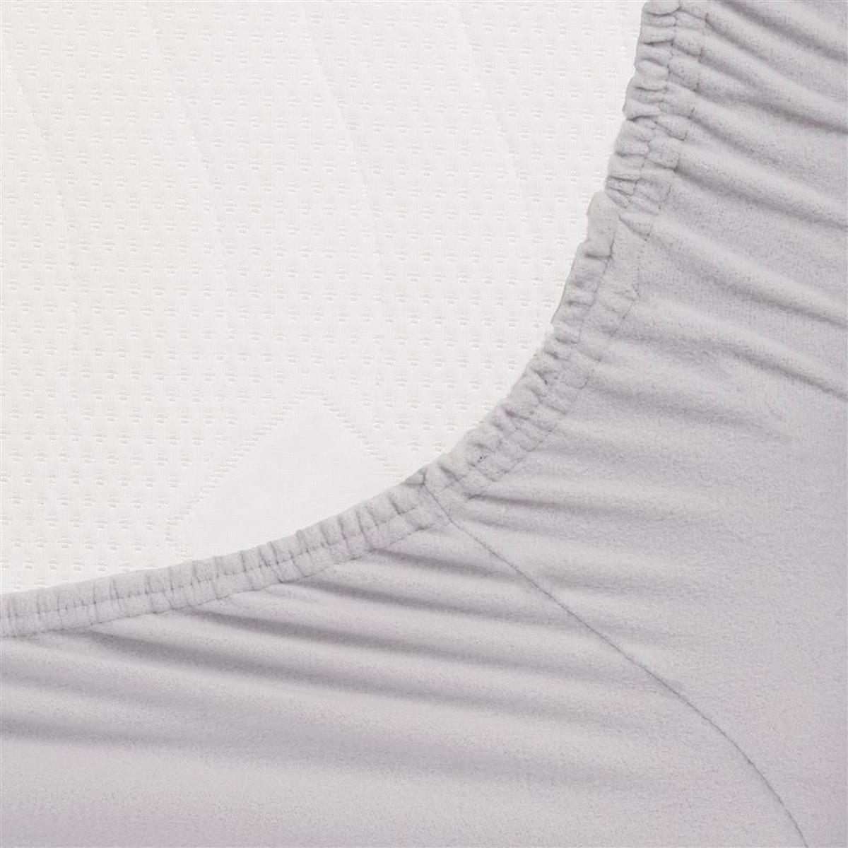 SPANNBETTLAKEN-TEDDY Warmes Winter Bettlaken 100x200 cm, Kuscheliges Teddy Laken Silber - Silberfarben, Textil (100/200cm) - Carpe Sonno