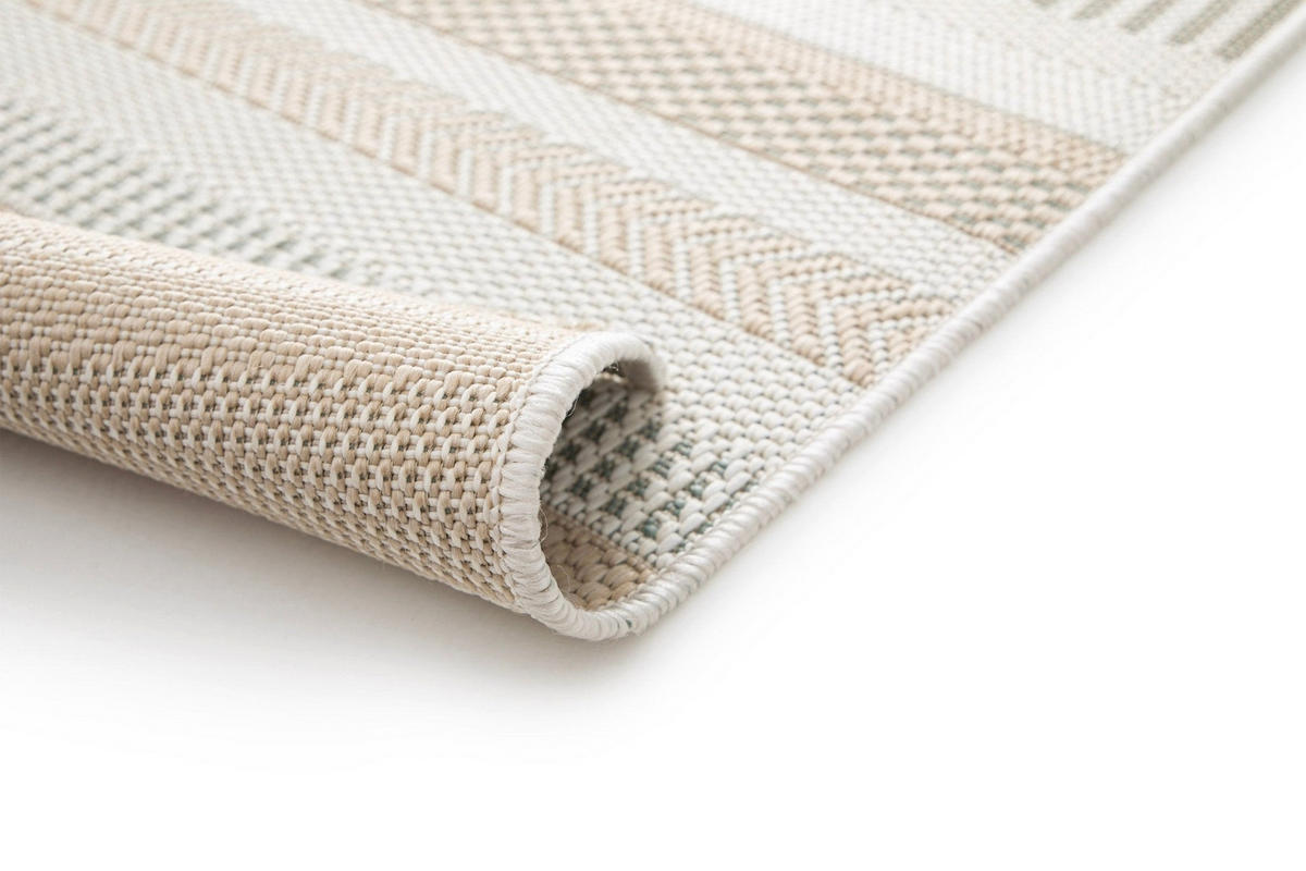 TEPPICH für Innen- und Außenbereich gestreift grün - Grün, Textil (160/230cm) - AFK Living
