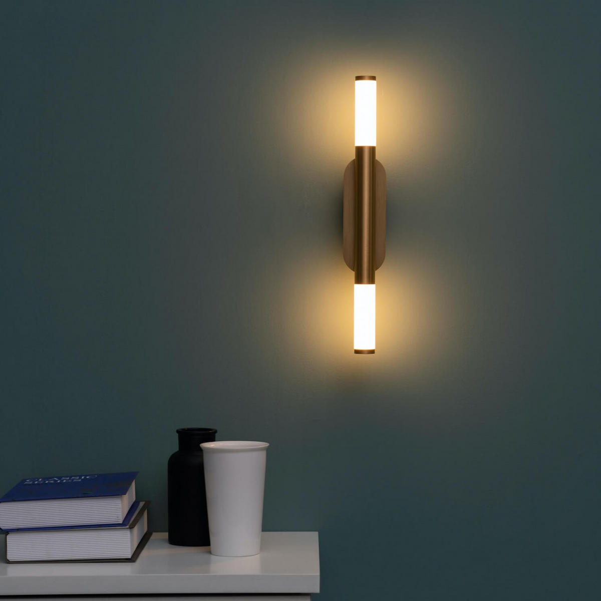 WANDLEUCHTE Barletta, Gold / Messing, 40cm - Goldfarben, Metall (8/40/40cm) - KOSILUM