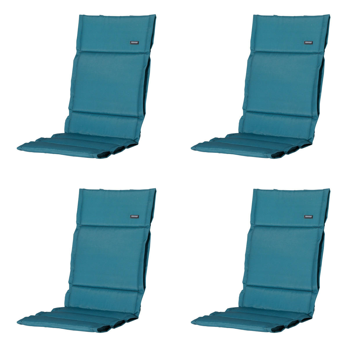 GARTENSTUHLKISSEN Panama 125/50 cm 4er-Set - Petrol, Textil (50/3/125cm) - Madison