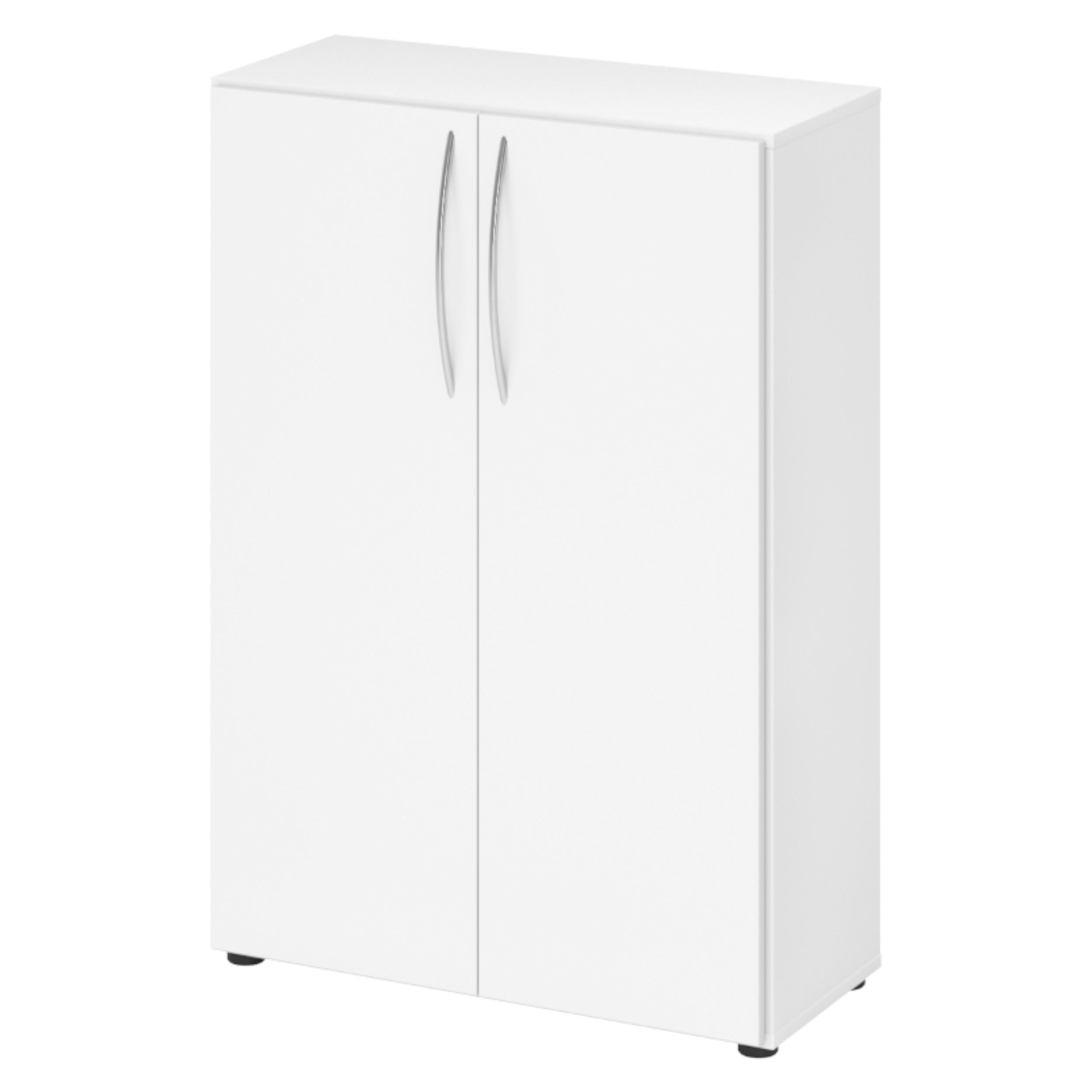 AKTENSCHRANK - 3 Ordnerhöhen 35/80/114,4 cm in Weiß - Weiß, Holzwerkstoff (80/114.4/35cm) - bümö