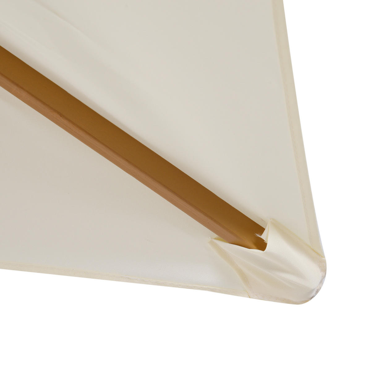 SONNENSCHIRM DE-11391 rechteckig, doppeltes Dach, 3 x 2 m Creme - Beige, Holzwerkstoff (200/295cm) - ComfortXL