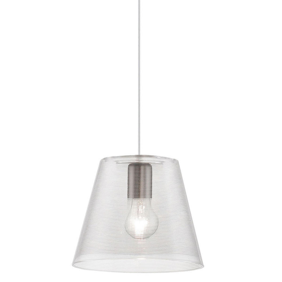 HÄNGELEUCHTE ELINOR Weiß Transparent - Weiß, Kunststoff (23.5/23.5/110cm)