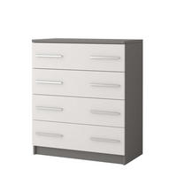 KOMMODE MARSALA 4S GRAPHIT - Grau, Holzwerkstoff (80/93/40cm) - Möblo
