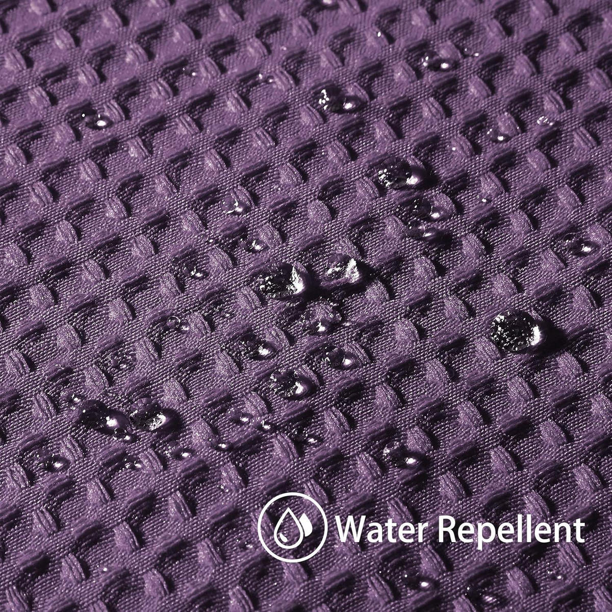 DUSCHVORHANG Waffelstoff Lila 275 x 182 cm - Lila, Textil (275/182cm)