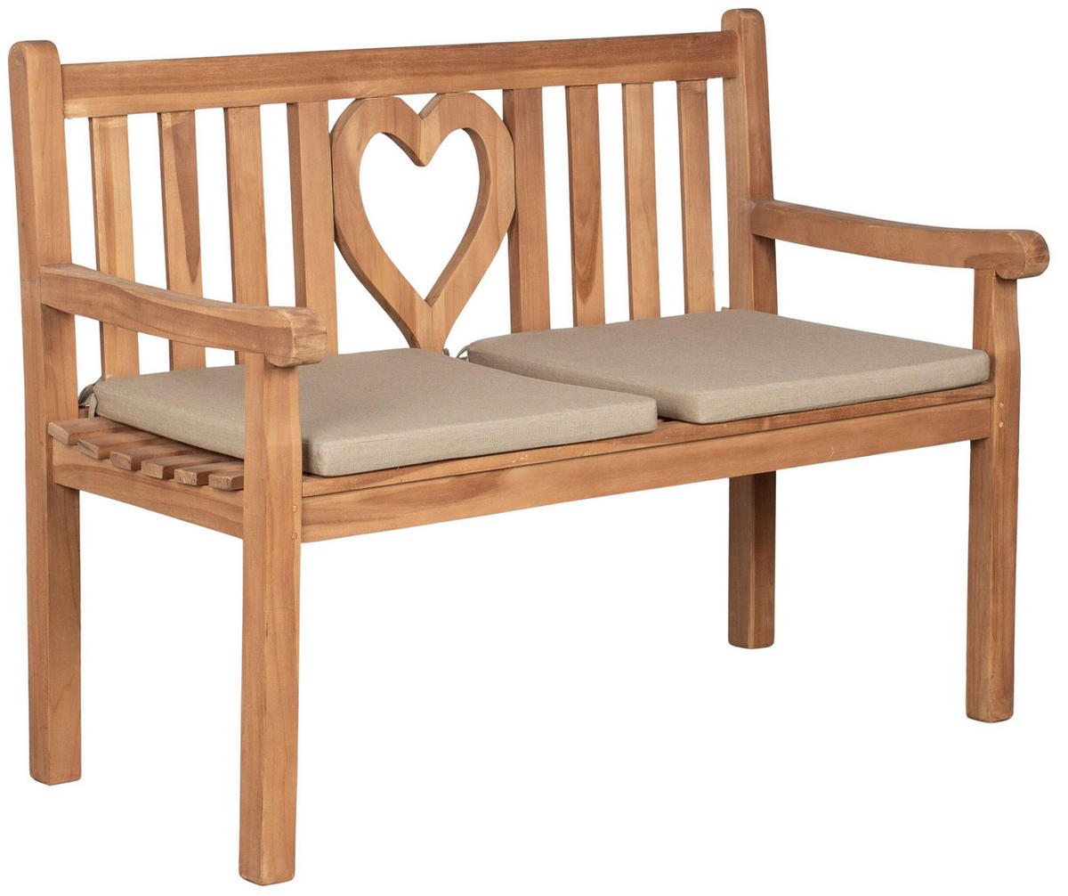 SITZKISSEN Auflage 2er Set beige - Beige, Textil (50/50/4cm) - Mr. Deko