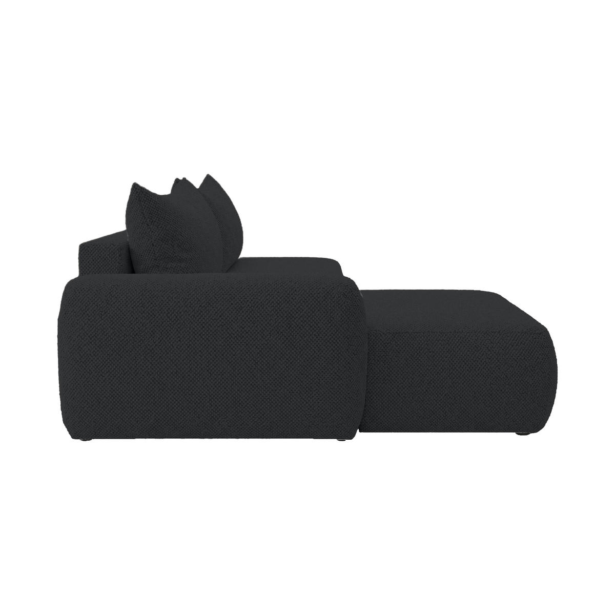 ECKSOFA Munduk I mit Schlaffunktion, Anthrazit - Dunkelgrau, Textil (302/184cm) - Fedve