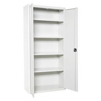 STAHLSCHRANK Amego HxBxT 180x100x40 cm 4x Fachboden Weiß-Weiß - Weiß, Metall (100/180/40cm) - PROREGAL