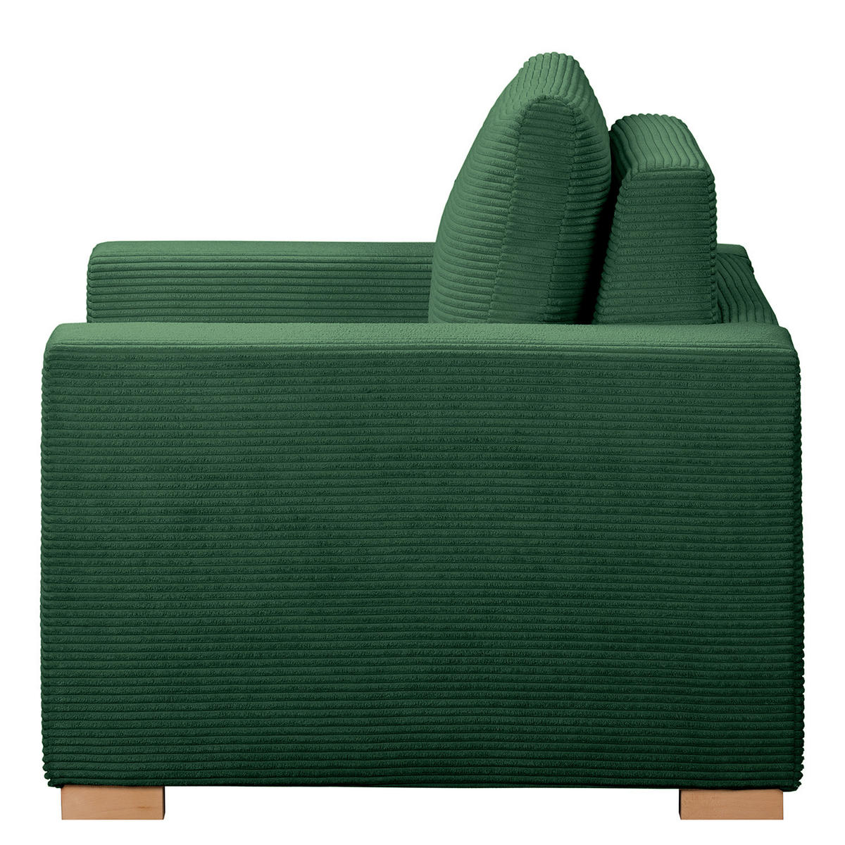 SCHLAFSESSEL - Buchefarben/Grün, Buchenholz/Textil (110/90/90cm) - home24