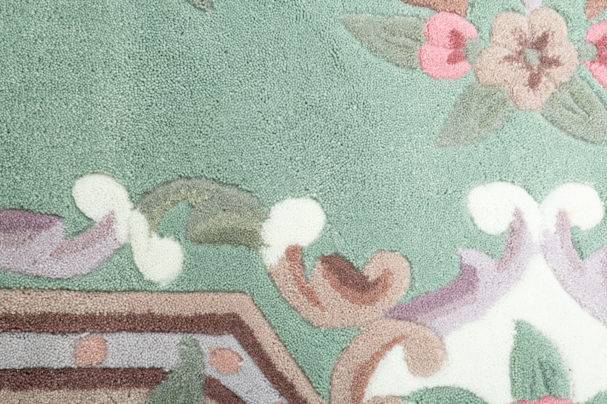 Thumbnail - Theko Handtuftteppich, Grün, Textil, Floral, Rechteckig, 60x90 cm, antistatisch, Teppiche & Böden, Teppiche, Hochflortep...