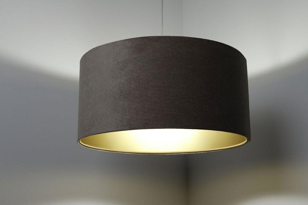 HÄNGELEUCHTE Beige 50/25 cm - Beige/Goldfarben, Kunststoff (50/0.6/25cm) - ONZENO