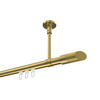 INNENLAUF-GARDINENSTANGEN-SET Sonette Verano 180 cm, 1-läufig, 20 mm Ø Messing-Optik - Messingfarben/Goldfarben, Metall (180cm) - INTERDECO