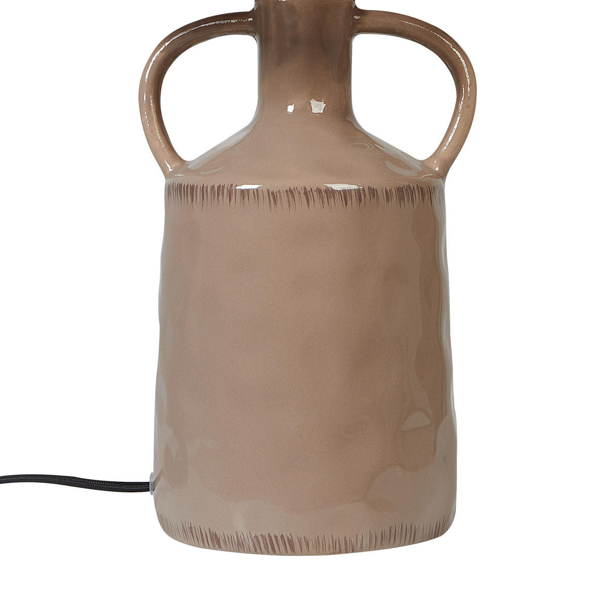 TISCHLEUCHTE Beige Larissos - Beige, Keramik (24/24/51cm) - Beliani