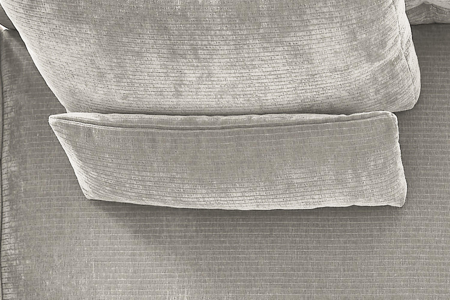 NIERENKISSEN MEDIUM SEPHI Silber Cord - Silberfarben, Textil (67/19cm) - KAWOLA