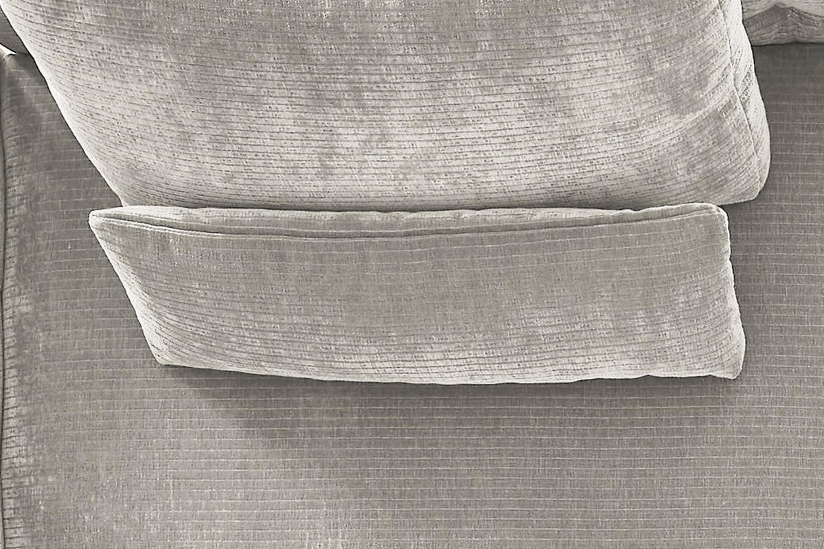 NIERENKISSEN MEDIUM SEPHI Silber Cord - Silberfarben, Textil (67/19cm) - KAWOLA