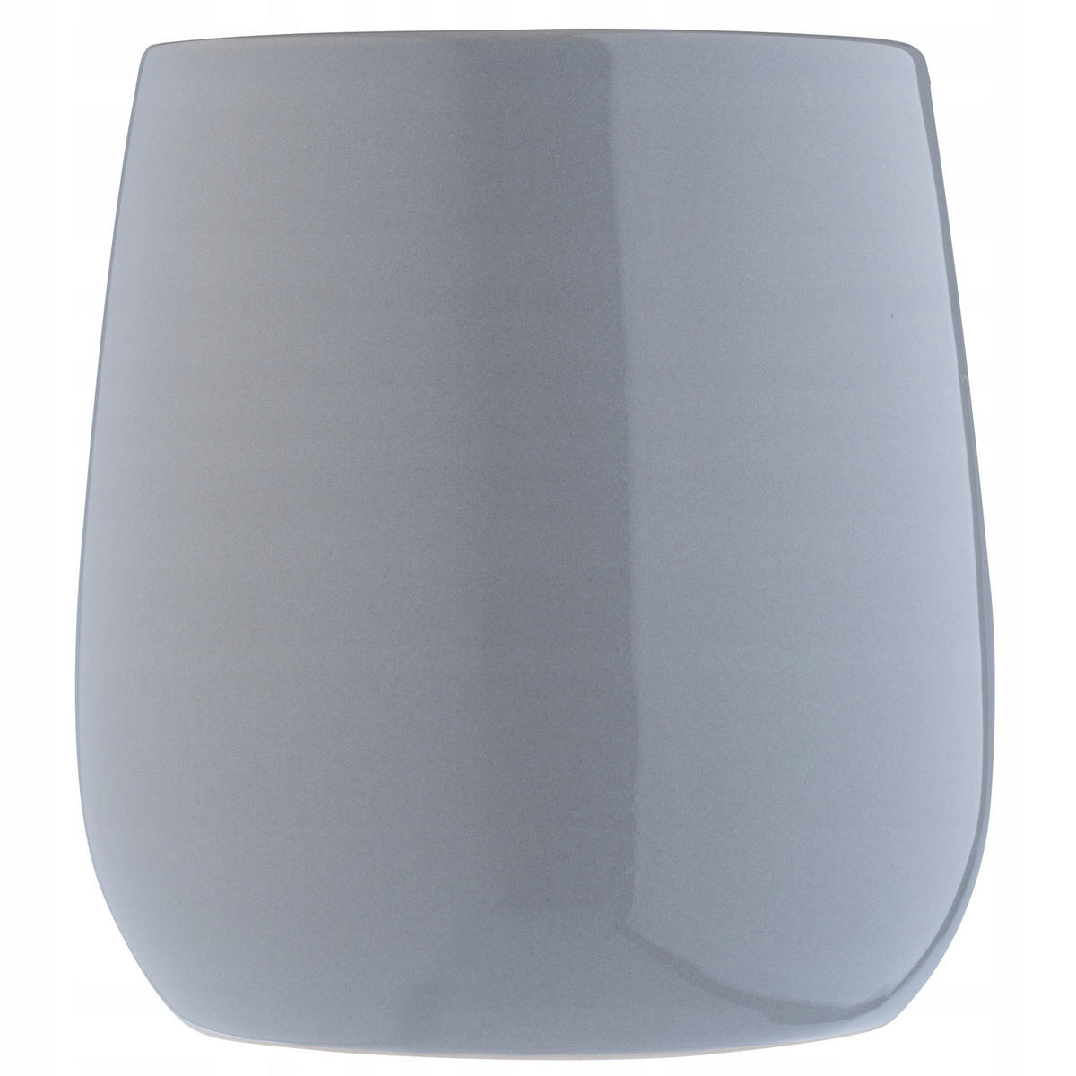 BADEZIMMERBECHER 10 cm, grau - Grau, Keramik (10/10cm) - KADAX