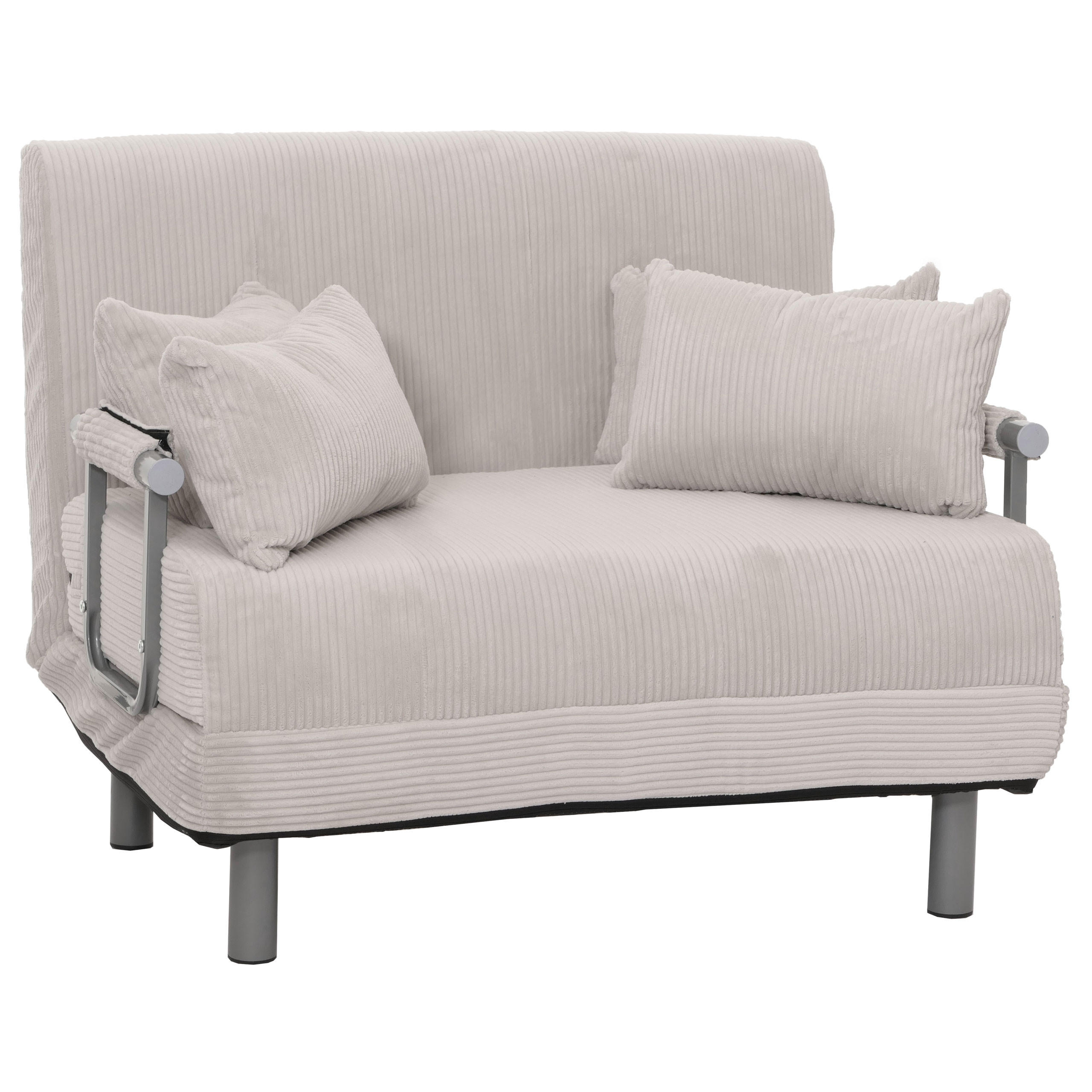 SCHLAFSESSEL Hellgrau - Hellgrau, Textil (105/80/190cm) - MCW