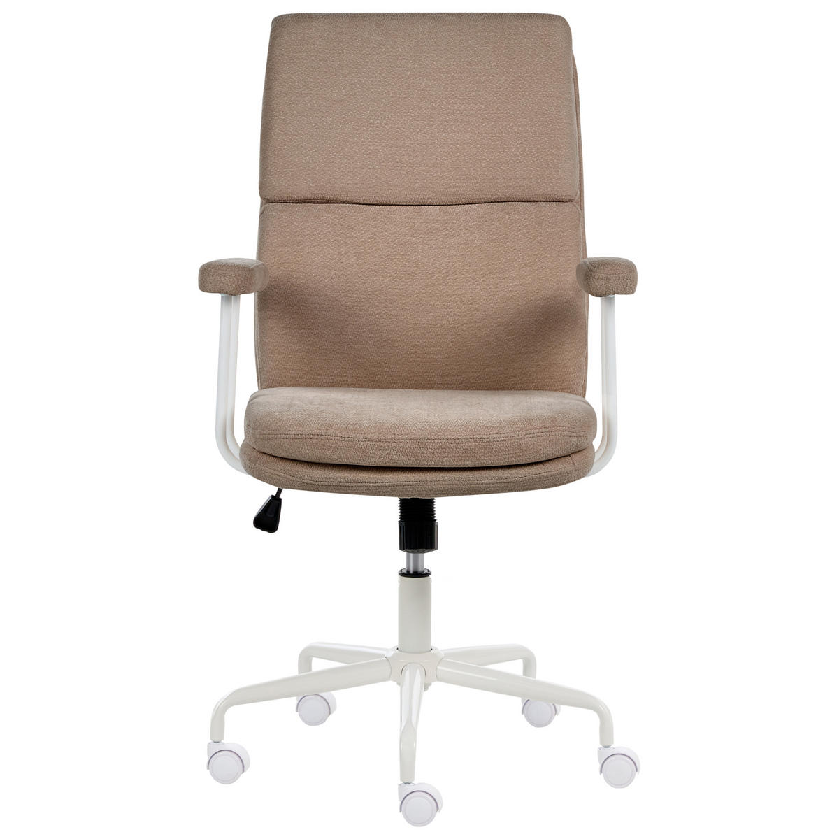 BÜROSTUHL Stoff Taupe Vero - Taupe, Textil (62/100/65cm) - Beliani