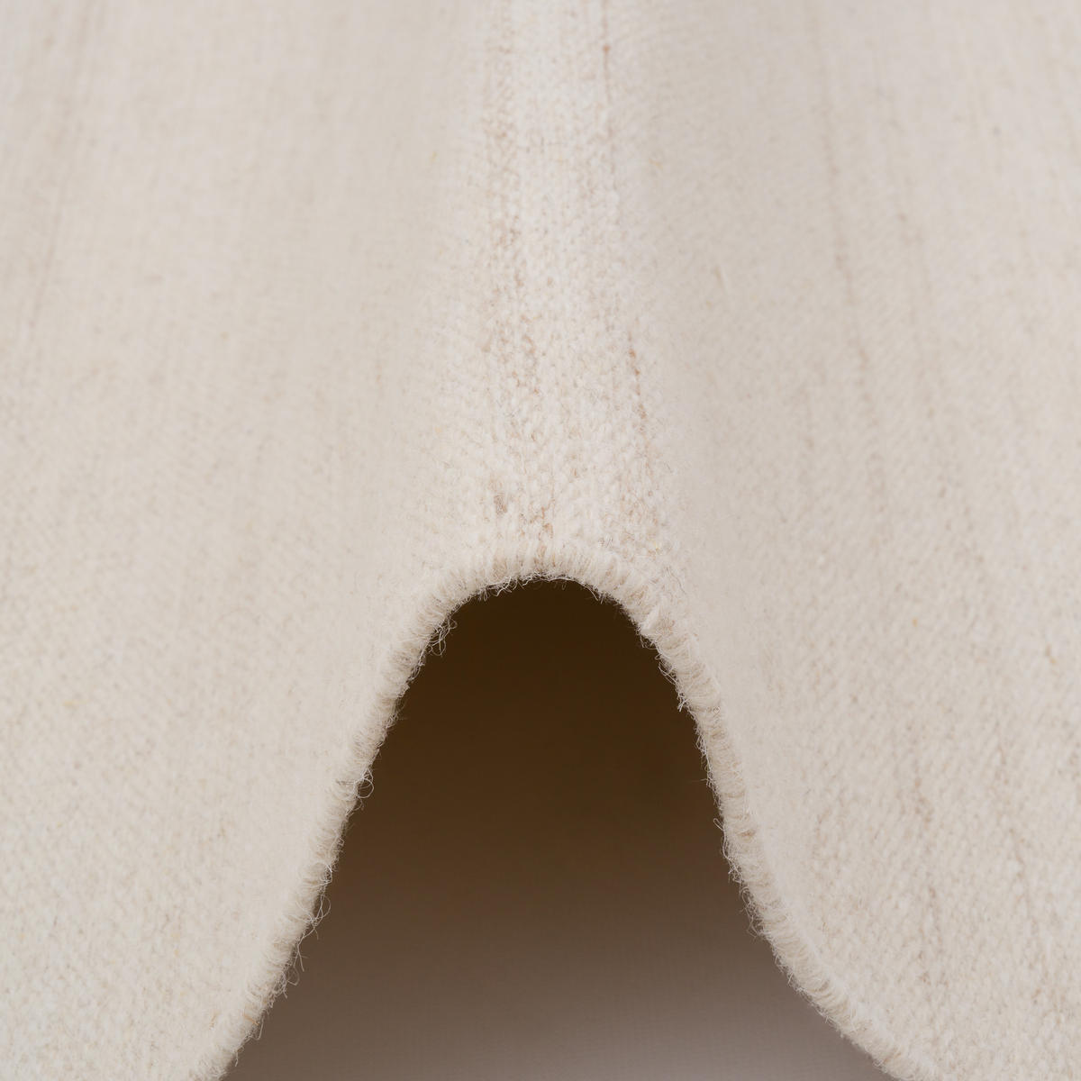 WOLLTEPPICH KELIM NATUR WOOLLY - Ecru, Textil (90/160cm) - Pergamon