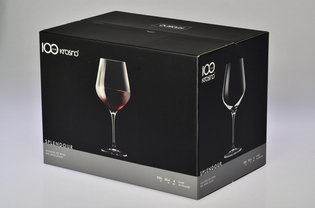 BURGUNDERGLÄSER, ROTWEINGLÄSER, 6er-Set, 900 ml - Transparent, Glas (0.9L) - Krosno Glass