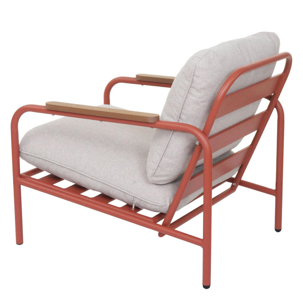 GARTENSTUHL Terrakotta Polster Beige - Terracotta, Metall (68/81/88cm) - PROREGAL