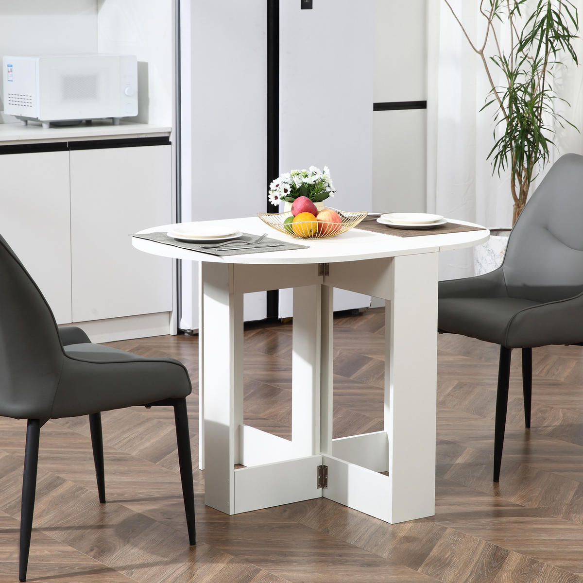ESSTISCH Weiß 1 Stück - Weiß, Kunststoff (104/76/73.7cm) - GiPP