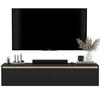 TV-SCHRANK Selene Schwarz matt Glamour 140 cm - Schwarz, Holzwerkstoff (140/30/35cm) - Meble Lindner