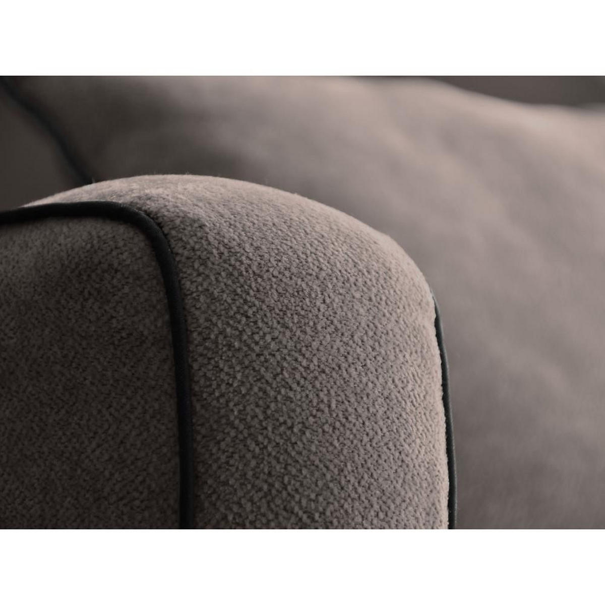 DREHSESSEL Dolce braun velour - Schwarz/Braun, Textil (90/83/90cm) - Beautysofa