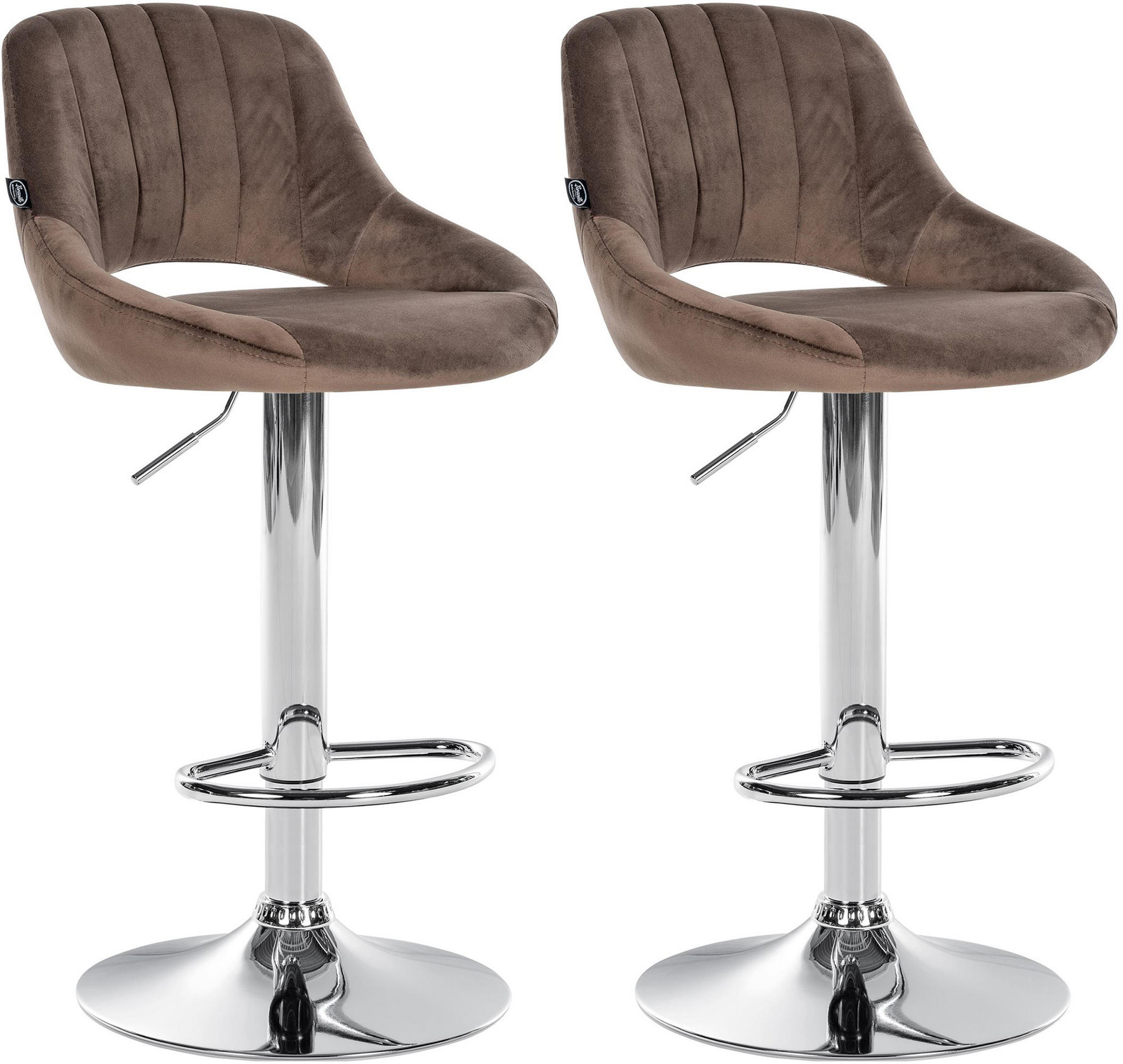 TPFLiving Barhocker Braun 47x106x48 cm