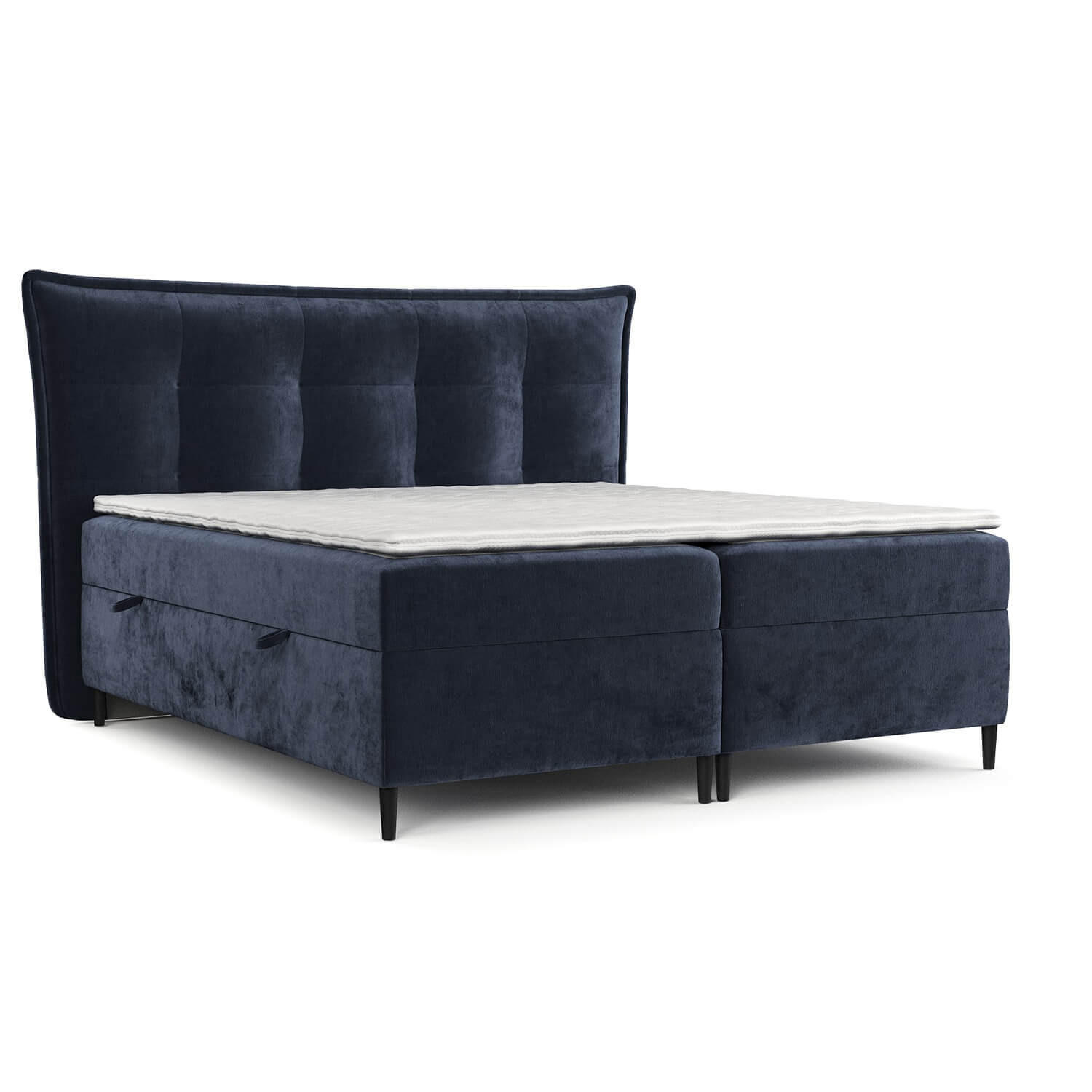 AltaBeds POSTEL BOXSPRING LAS PALMAS 160/200 cm Tmavě modrá