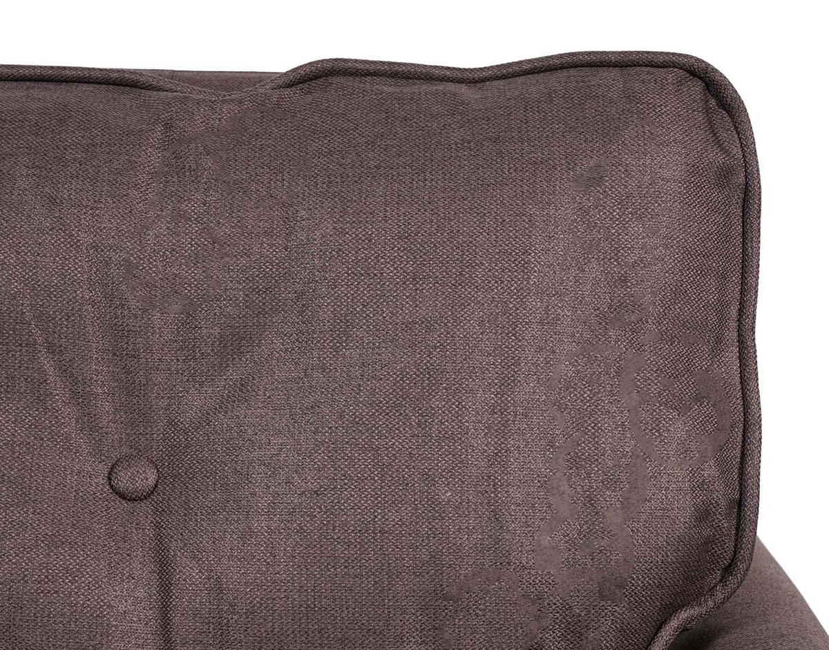 3ER-SOFA Braun - Braun, Textil (203/94/116cm) - MCW