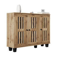 SIDEBOARD aus Spanplatte 120x32x92cm in Natural Wood - Naturfarben, Holzwerkstoff (120/92/32cm) - Modfu