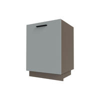 KÜCHENUNTERSCHRANK Bonn D1D/60 Dust Grey Matt / Lava Matt 60 / 50 / 82cm - Dunkelgrau/Grau, Holz/Holzwerkstoff (60/82/50cm) - Feldmann-Wohnen