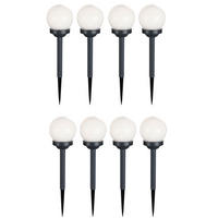 LED AUSSENLEUCHTE Weiß Solar Kugelleuchte - Weiß, Kunststoff (10/10/39cm) - Globo Lighting