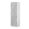 KÜHLUMBAUSCHRANK R-Line Beton 60 cm - Schieferfarben/Hellgrau, Holzwerkstoff (60/206.8/57.2cm) - Vicco