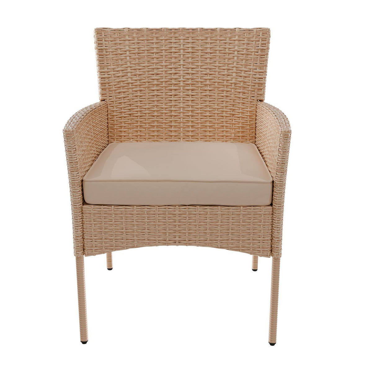 GARTENSET Fort Myers creme/ sand - Creme, Kunststoff/Metall - Juskys