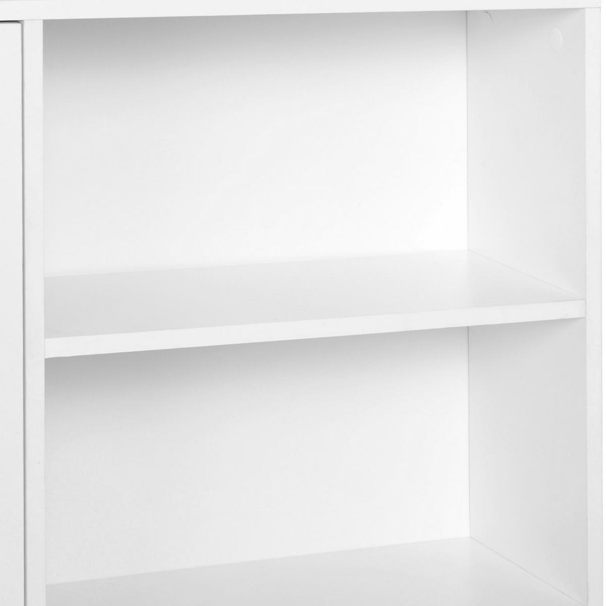 AKTENREGAL DE-14402 skandinavisch mit 2 Schränken Weiß - Weiß, Holzwerkstoff (235/123/80cm) - ComfortXL