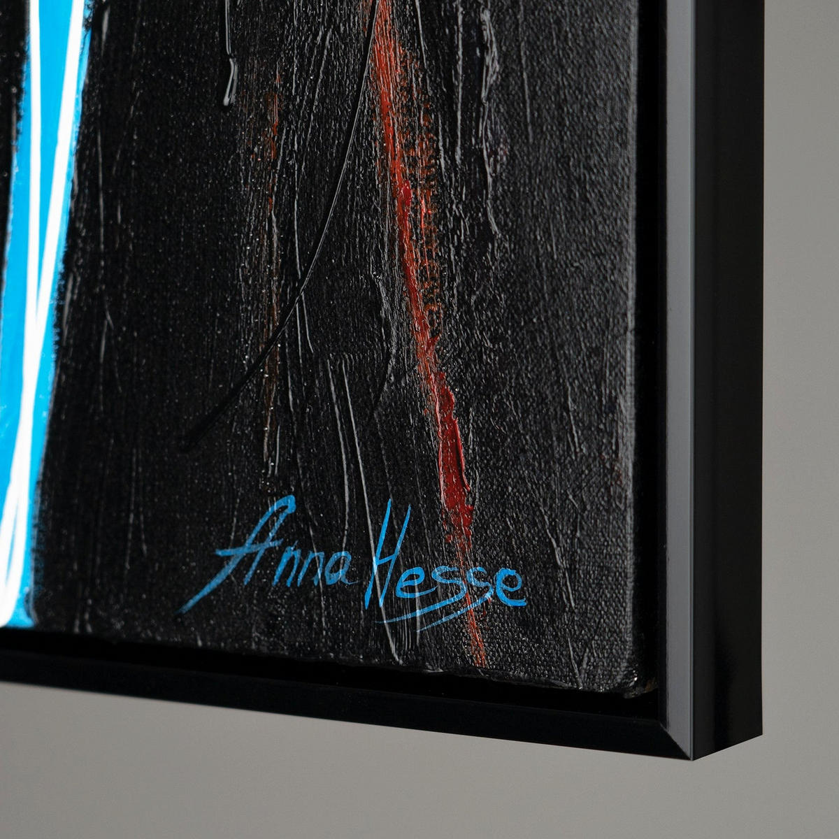 GEMÄLDE Symphonie der Farben Schattenfugenrahmen Schwarz 60x40 cm - Schwarz, Holz (60/40cm) - YS-art gallery