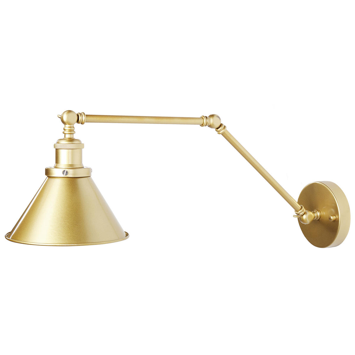 WANDLAMPE 2er-Set Gold Narva - Goldfarben, Metall (19/20/73cm) - Beliani