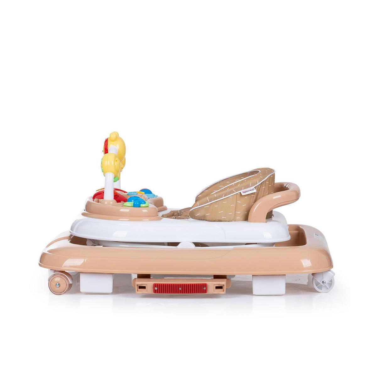 LAUFLERNHILFE Friends 4 in 1 beige Wippe Musik Licht höhenverstellbar Stopper - Beige, Kunststoff (55/62/69cm) - Chipolino