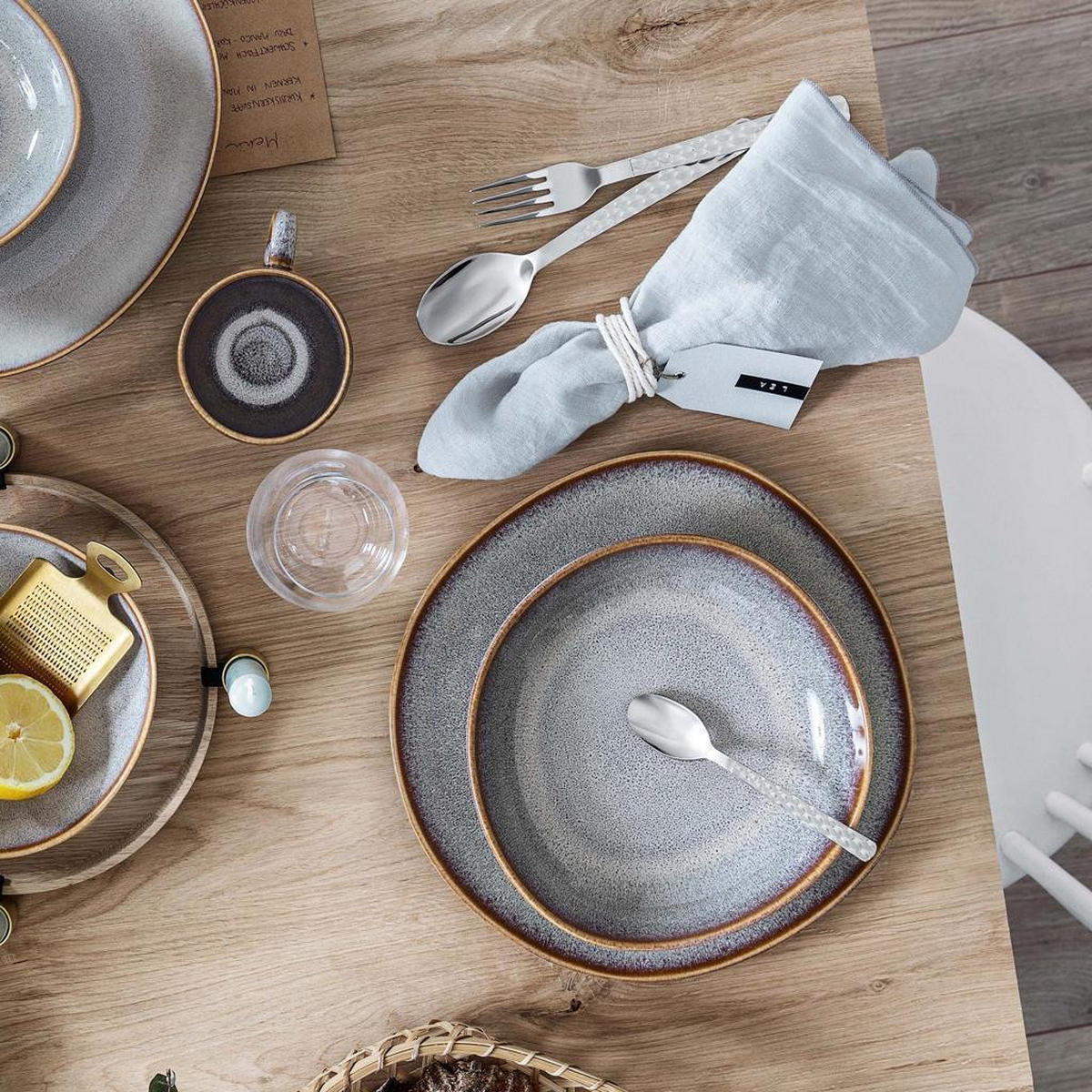 TAFEL-SET Lave Beige 12er Set - Beige, Keramik (1/1/1cm) - like.Villeroy & Boch