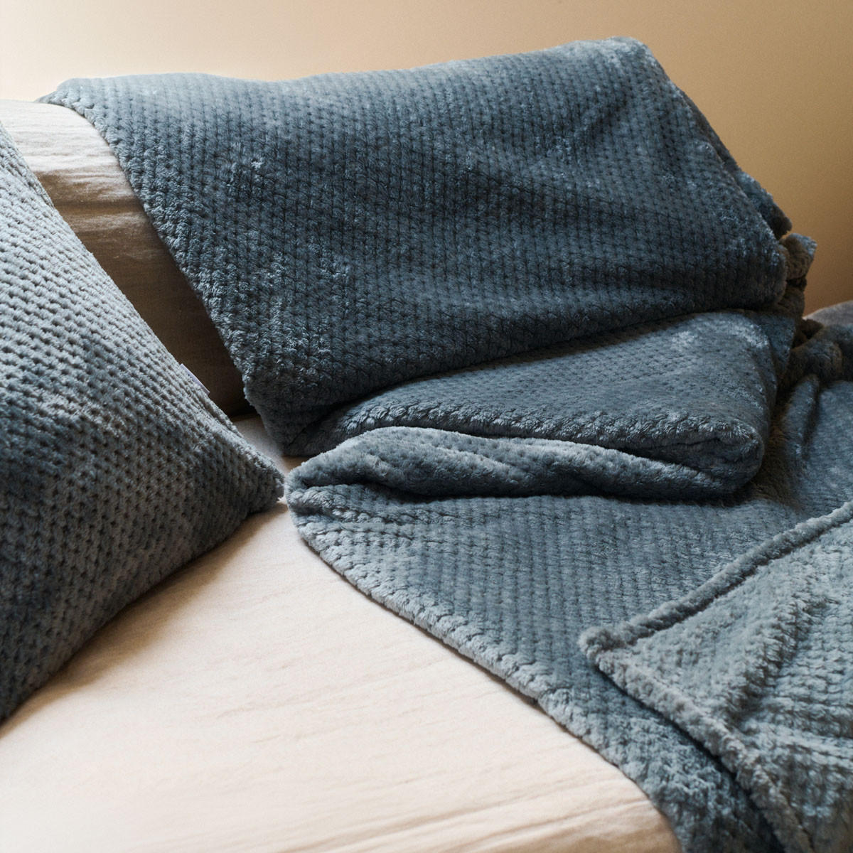 DECKE Noah grau 150/200 cm - Grau, Textil (200/150cm) - Homla