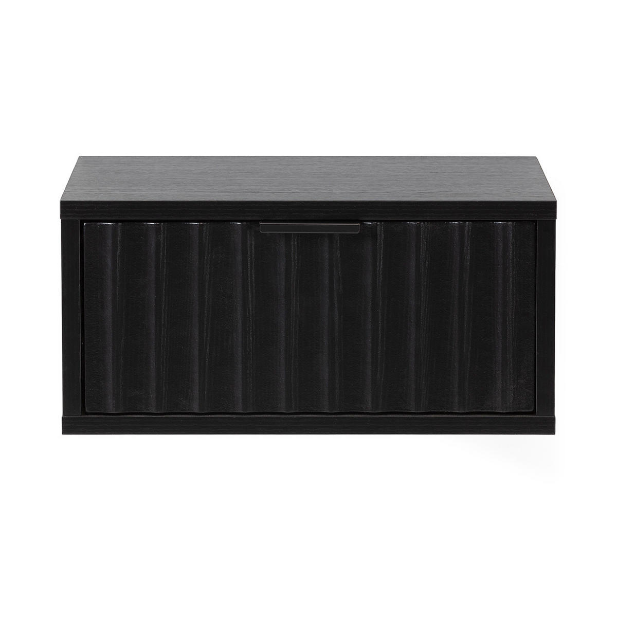 SCHWEBENDER NACHTTISCH Lluvia Schwarz - Schwarz, Holzwerkstoff (40/19/35cm) - VS Venta-stock