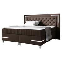 BOXBETT Tenosi 5 LED - Braun, Holz (160/200cm) - MIRJAN24