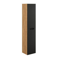HÄNGESÄULE Elora Schwarz und Holz - Schwarz, Holzwerkstoff (35/170/33cm) - Petits-meubles