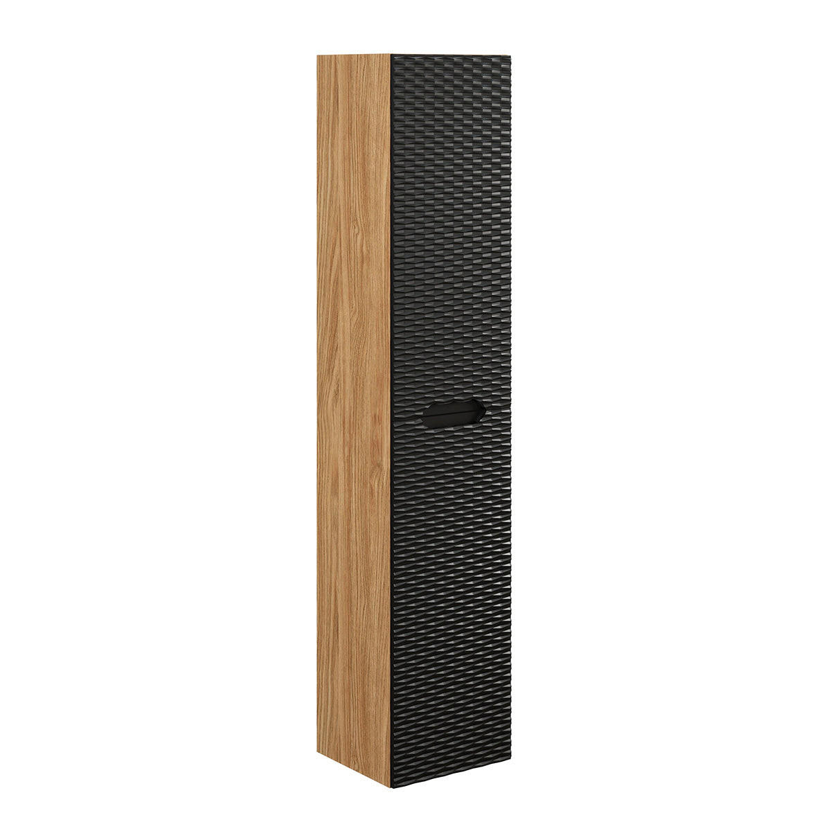 BADMÖBEL 120cm Elora 2er-Set Schwarz und Holz - Schwarz, Holzwerkstoff (120/57/46cm) - Petits-meubles