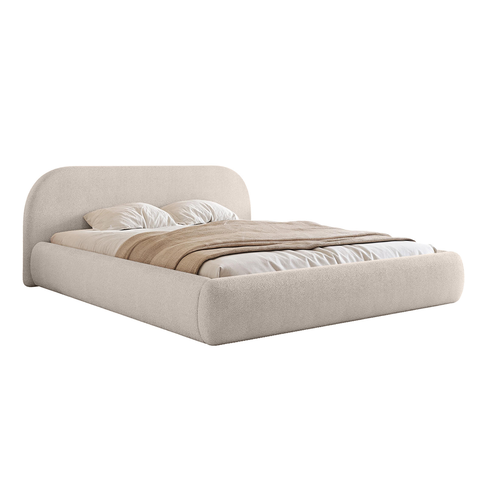 Fedve Polsterbett Beige 200x140 cm