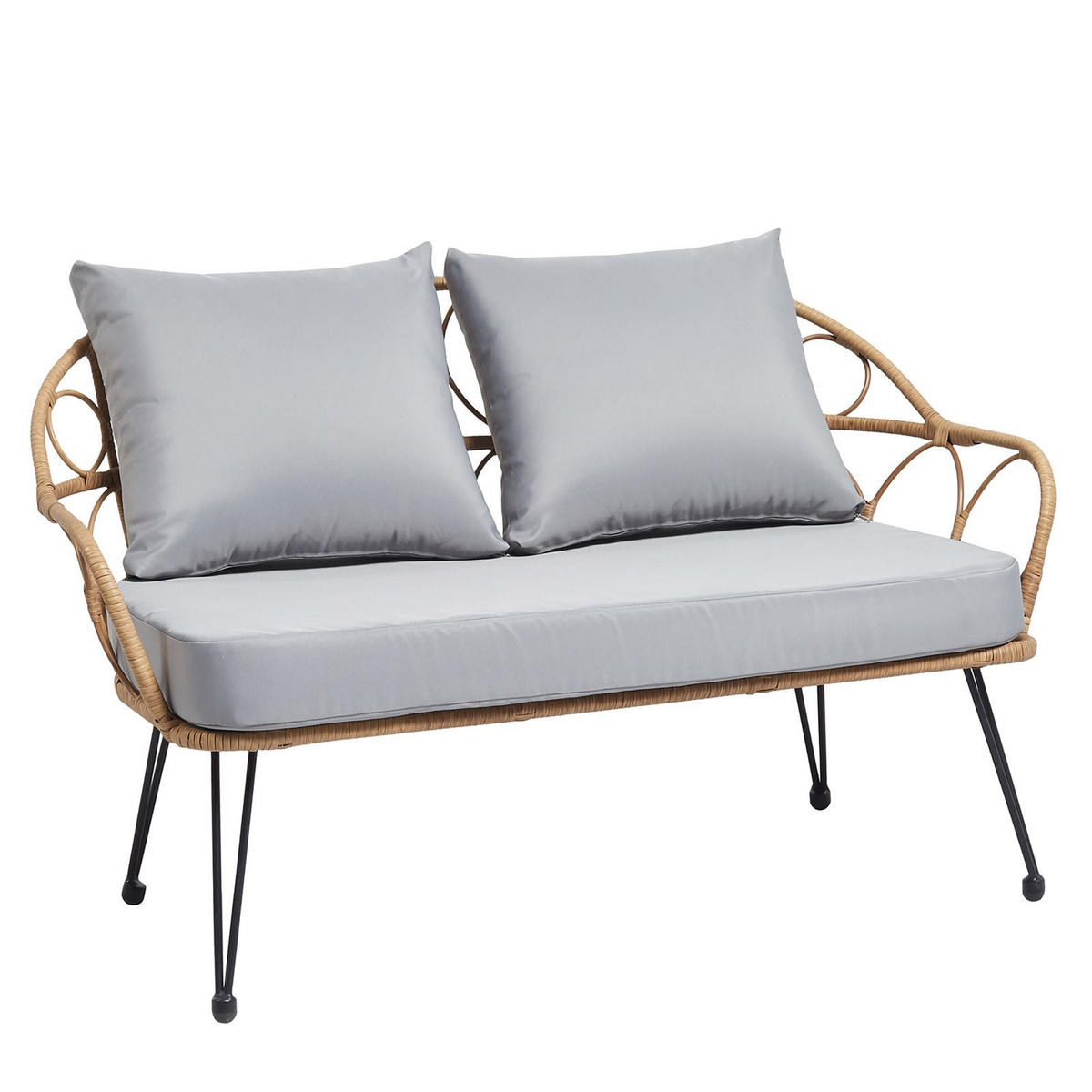 GARTENMÖBELSET CAIRO - Braun, Textil - IDIMEX