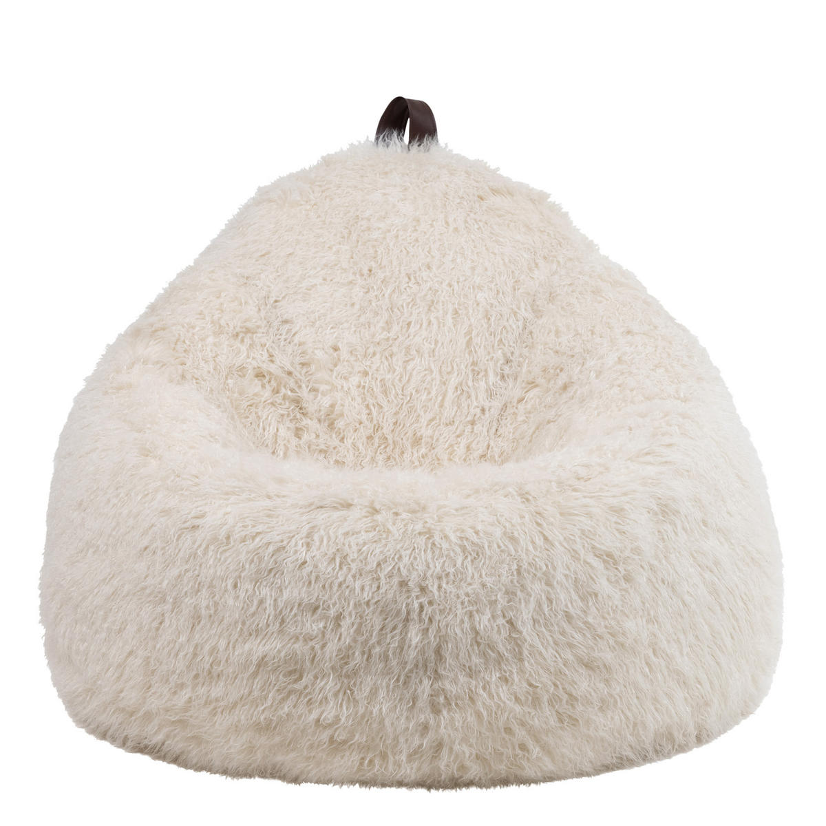 SITZSACK Sessel Kokon aus Kunstfell - Creme, Kunststoff (87/73/87cm) - icon